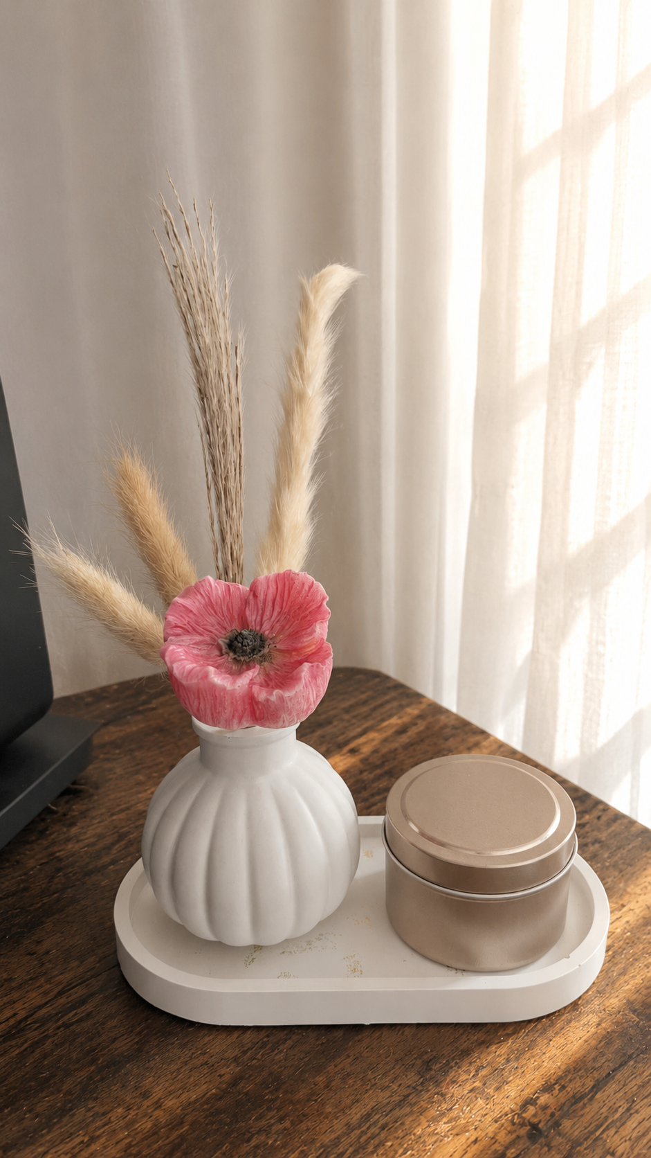 Duo "Coquelicot et Rose"