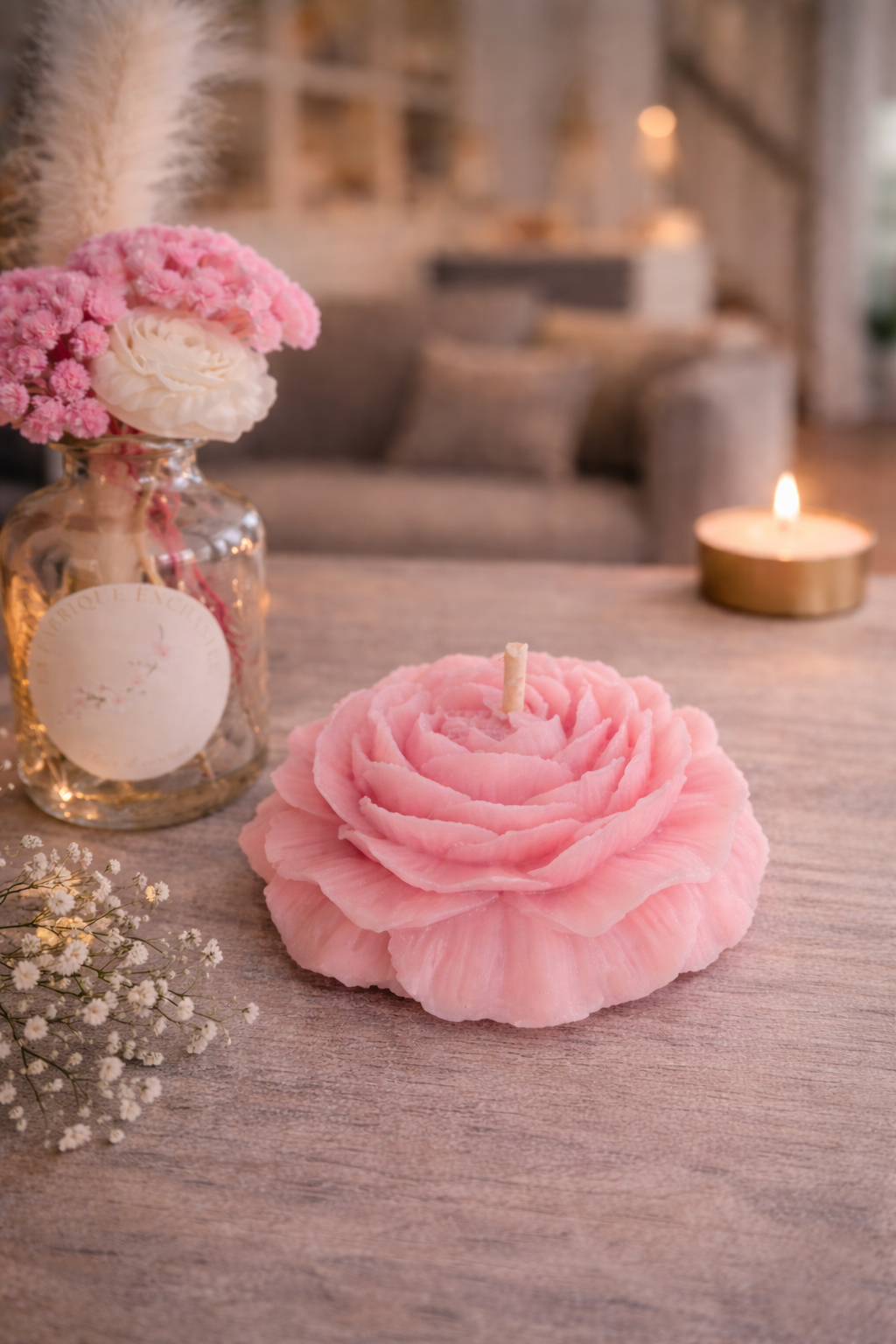 Bougie "Pivoine en Majesté"