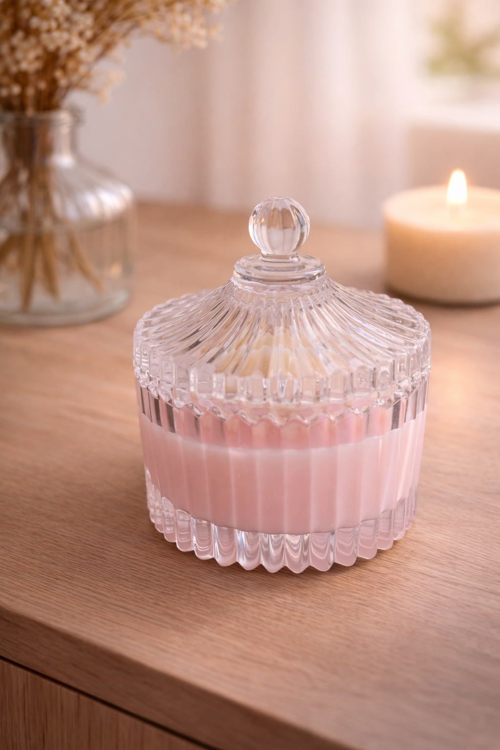 Bougie "Rose Éternelle"