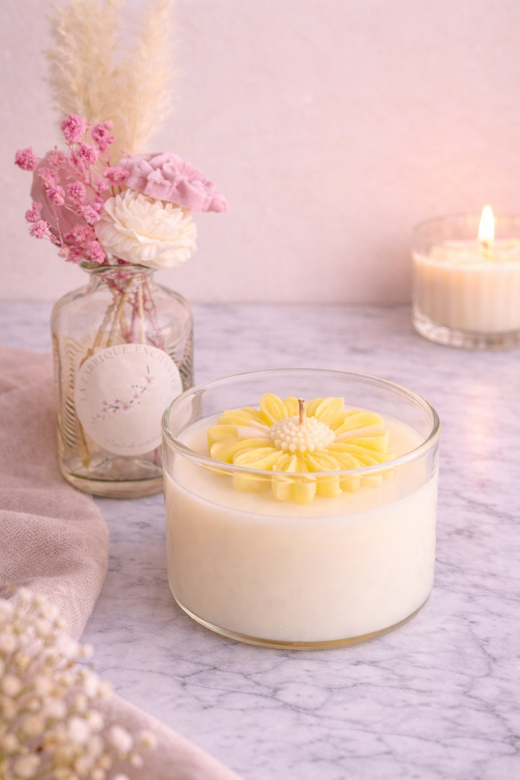 Bougie "Éclat de Soleil"