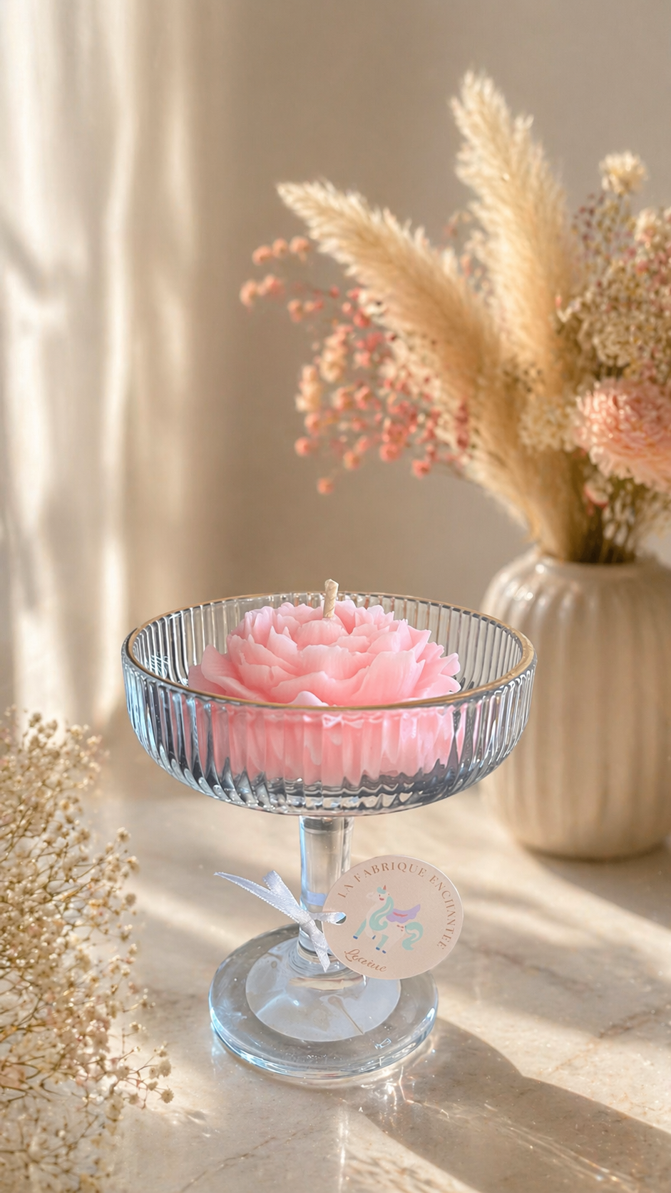 Bougie "Pivoine en Majesté"